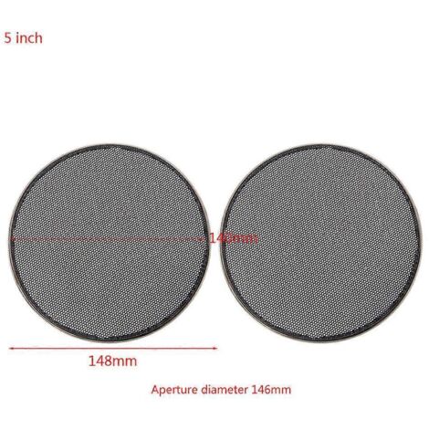 Grille de Protection pour Haut-parleur 5 Pouces, Remplacement Décoratif pour Enceinte Acoustique (1/4)