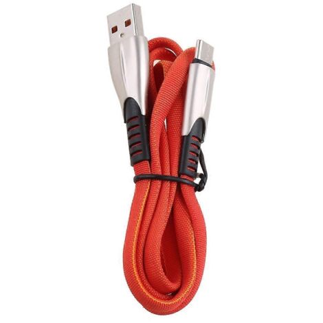 Câble USB Type C Charge Rapide Alliage de Zinc Rouge pour Transfert de Données et Synchronisation (1/4)