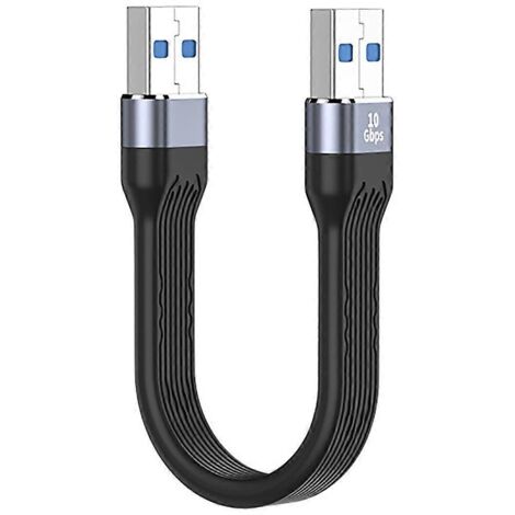 Câble USB C Souple Mâle à Mâle, Support 3,1/20Gbps, Connexion USB-C à USB-C Court (1/4)