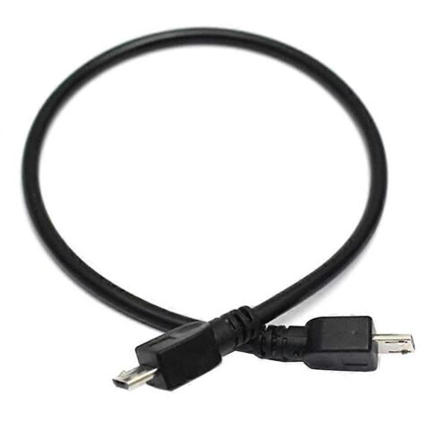 Adaptateur OTG Micro USB Mâle vers Mâle 5 Broches 25cm Câble de Données (1/4)