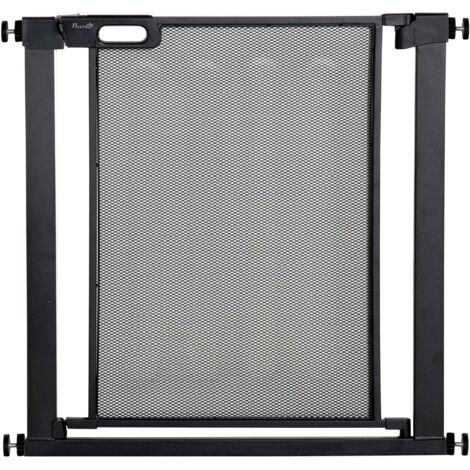 Guinzaglio telescopico per cani con blocco automatico, estensibile a pressione, in acciaio e ABS, dimensioni 75-82x76 cm, colore nero. (1/5)