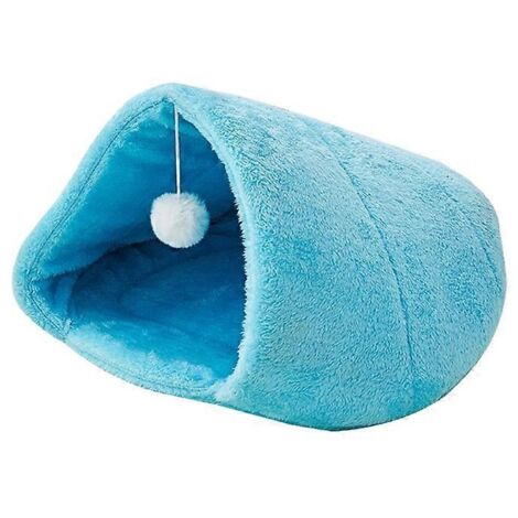 Voici une proposition de titre produit en français (caractères : 189) :
Grotte chaude en peluche pour chat, lit tente douillet pour petit chien, maison moelleuse avec fond épais, nid doux pour animal (1/4)