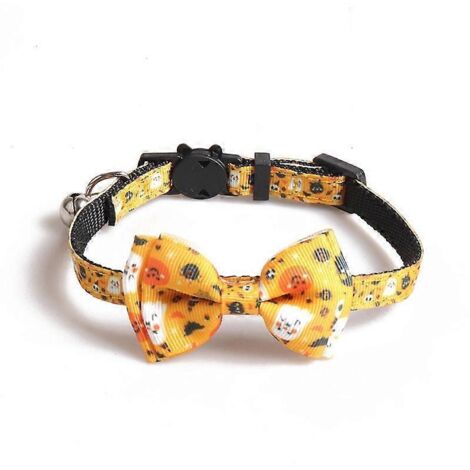 Voici une proposition de titre en français (moins de 190 caractères) :
Accessoires fête Halloween Chat - Collier sécurité détachable Noeud mignon Château Toile d'araignée-3 (1/4)