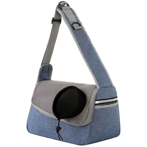 Sac de transport pour chien et chat, sac cationique respirant, pochette portable pour animaux, dimensions 20,8 x 35,8 x 18,8 cm, idéal pour voyager (1/4)