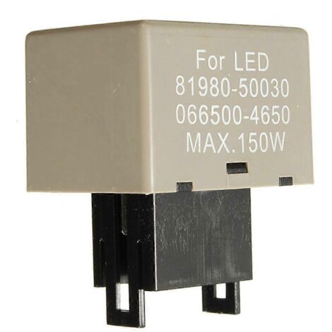 Relais clignotants LED électroniques, clignotant rapide 81980-50030 pour feux de signalisation, compatible voiture moto. (1/4)
