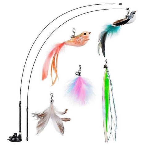Voici une proposition de titre produit en français, optimisée pour le référencement et respectant la limite de 190 caractères :
Set de jouets pour chat avec canne à plumes et oiseaux de rechange - Lo (1/4)