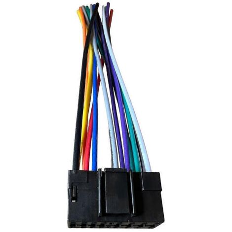 Radio Stéréo 16 broches mâle, connecteur de remplacement pour autoradio, lecteur musical, fiche compatible stéréo (1/4)