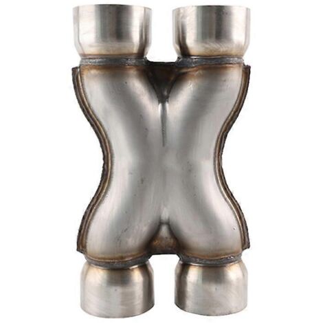Silencieux d'échappement Crossover X Pipe avec DB Killer, silencieux de bruit, son 2.25"/2.5"/3.0-2.5 (1/4)