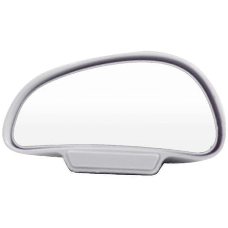 Rétroviseur grand angle pour voiture, miroir convexe réglable, élimine les angles morts, sécurité stationnement, vue arrière élargie, blanc côté gauche. (1/4)
