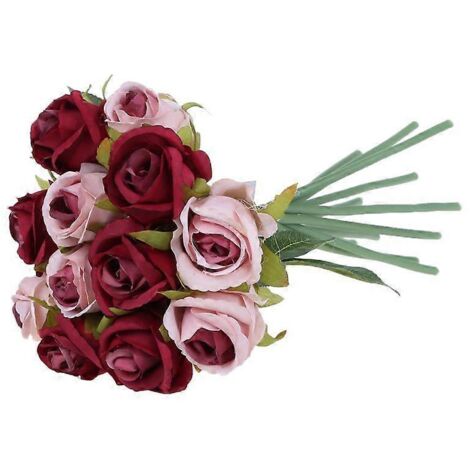 Voici une proposition de titre en français (moins de 190 caractères) :
Bouquet de 12 roses artificielles en soie, simulation réaliste, décoration mariage, fête, maison – idéal pour centre de table (1/4)