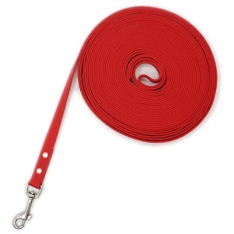 Voici une proposition de titre produit en français (moins de 190 caractères) :
Laisse pour chien solide 10-50 FT, sans nœuds, confortable et résistante - Longueur 10m - Style rivet rouge - Promenade (1/4)