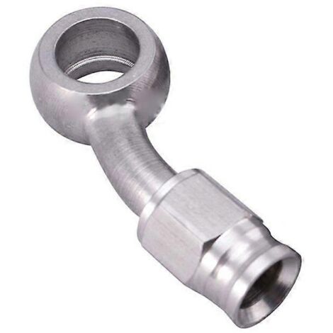 Raccord d'adaptateur de flexible de frein droit 28° 90° pour joint de tuyau de carburant moto - Horizontal 28 degrés (1/4)
