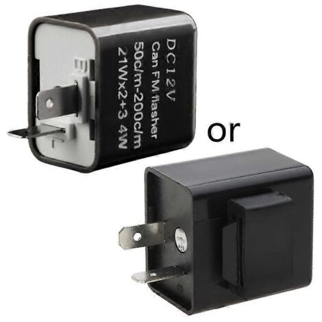 Relais clignotant LED pour moto, indicateur de clignotement à fréquence réglable, flash clignotant universel. (1/4)