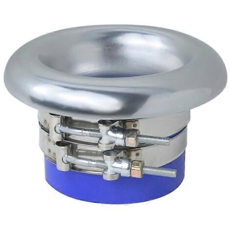 Trompe à air modifiée pour automobile, alliage d'aluminium, installation simple, 4 pouces, argenté, corne de turbine performante. (1/4)