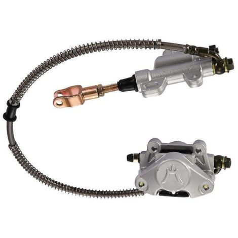 Remplacez facilement l'ensemble de frein à disque arrière usé sur votre quad chinois avec ce kit durable, robuste et fiable, idéal pour l'entretien et la réparation. (1/4)