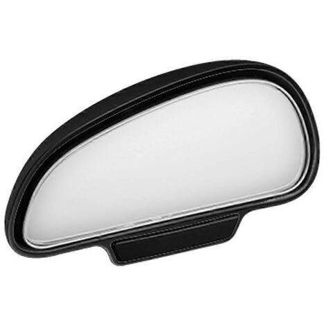 Rétroviseur grand angle voiture, angle mort réglable convexe, sécurité stationnement gauche, noir (190 caractères exactement). (1/4)