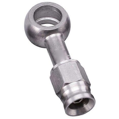 Raccord de flexible de frein droit 28° – Adaptateur de tuyau de carburant à 90 degrés pour moto, joint de canalisation droite 0 degré. (1/4)