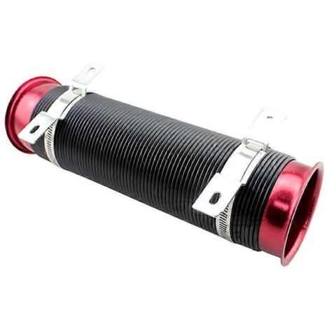 Tuyau d'admission d'air réglable flexible universel, conduit d'entrée de tube en caoutchouc résistant à la chaleur pour ventilation. (1/4)