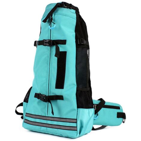 Sac de transport extérieur pour petit chien moyen, sac à dos ajustable M vert pour chien, transporteur pour animaux de compagnie en plein air. (1/4)