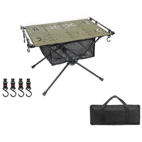 Table pliante extérieure portable compacte ultra-légère, bureau de pique-nique pour camping et randonnée. (1/4)