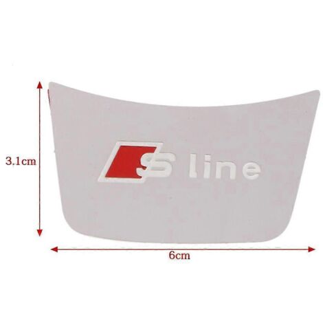 S line 3D Emblème métal volant auto autocollant badge pour Audi A3 A4 A5 A7 Q3 (1/4)