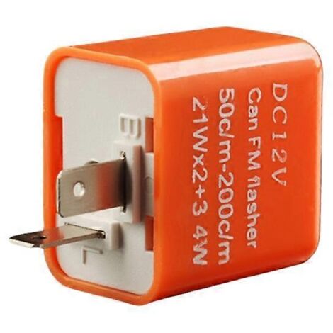 Relais clignotant LED moto, indicateur de fréquence pour clignotants, flash rapide universel 12V. (1/4)