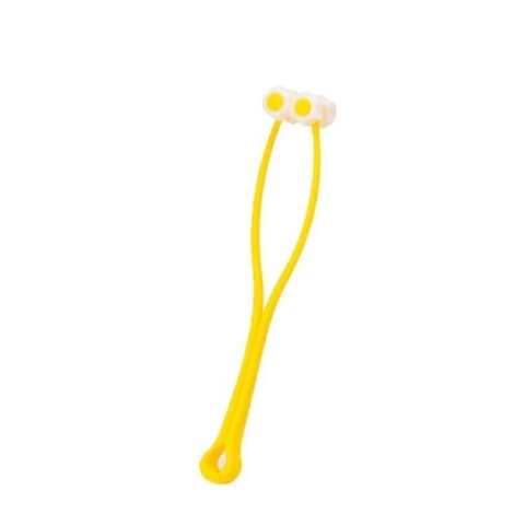 Rouleau de massage manuel pour animaux, soulage les tensions musculaires et améliore la circulation - Rouleau jaune et blanc (1/4)