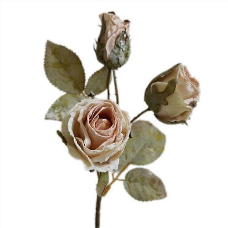 Rose réaliste exquise, décoration romantique pour maison, fleur artificielle de haute qualité, idéale pour ambiance douce. (118 caractères) (1/4)