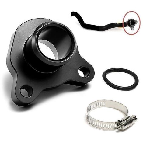 Raccord de tuyau d'eau en aluminium 6061, pièces 11537544638 et 11537541992, compatible avec BMW N53 N54 330i 3.0L, pour système de refroidissement et radiateur. (1/4)