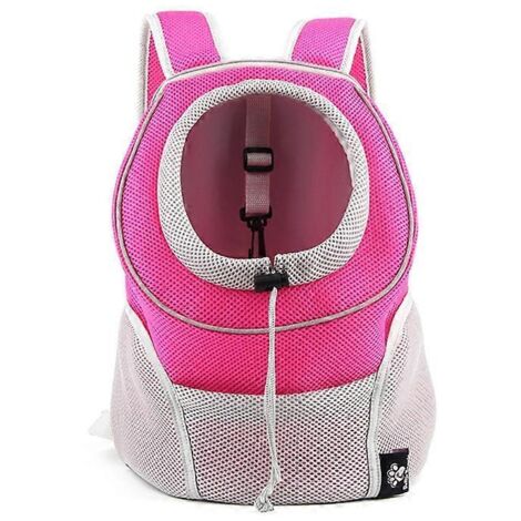 Sac de transport pour chiot en maille, sac à bandoulière pour animaux, accessoire de voyage extérieur pour petits chiens et chats. (1/4)