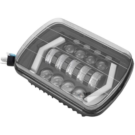 Phare LED 5x7 pouces 60W en forme de flèche carrée, connecteur H4, étanche IP67, pour camions tout-terrain et 4x4. (1/4)