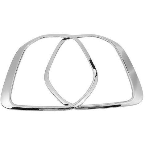 Paire de cadres de garniture de phares antibrouillard avant pour Kia Sportage KX5 QL 2015-2016-2017-2018, moulures décoratives chromées noir, remplacement extérieur. (1/4)