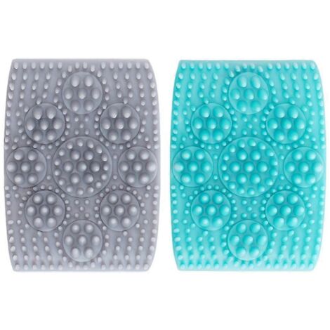 Lot de 2 brosses de bain pour chien : massage apaisant et nettoyage efficace, gants de toilettage doux, poils anti-nœuds, idéal pour animaux à poils longs ou courts. (1/4)