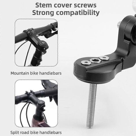 Support téléphone vélo en alliage d'aluminium, support réglable antidérapant pour smartphone, montage vélo ajustable anti-glisse. (1/4)