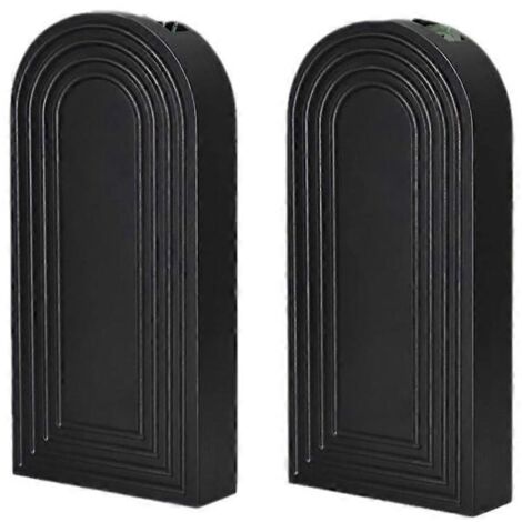 Voici une proposition de titre en français (caractères : 176) :
Lot de 2 vases muraux en bois en forme d’arche, support pour plantes suspendues, idéal pour fleurs séchées, décoration murale élégante. (1/4)