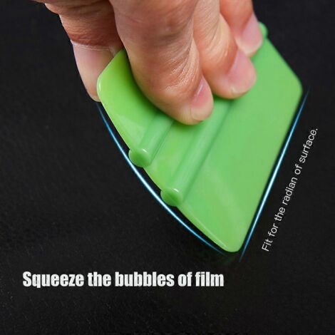 1. Grattoir à film vinyle pour voiture, outil raclette doux avec feutre pour pose d'autocollants sur vitres de véhicules (1 pièce). (1/4)