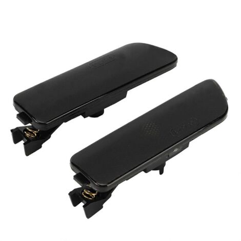 1 Paire de Feux de Bumper Latéraux Fumés pour MK4 617215181853 (Noir) - Logement en plastique noir, design fumé, compatible avec véhicules VW Golf IV. (1/4)