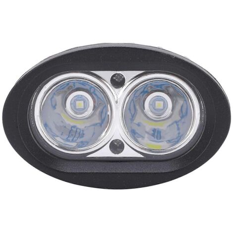 Phare LED double 20W 4in, projecteur antibrouillard pour voiture, camion, ATV, bateau, moto, noir, éclairage puissant et durable. (1/4)