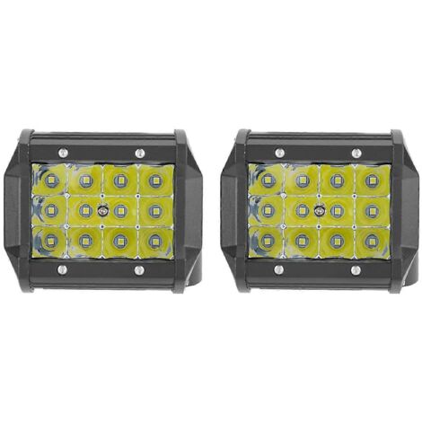 1 Paire 4 pouces 4 rangées 36W LED barre de travail universelle, phare de conduite pour camion, modification automobile. (1/4)