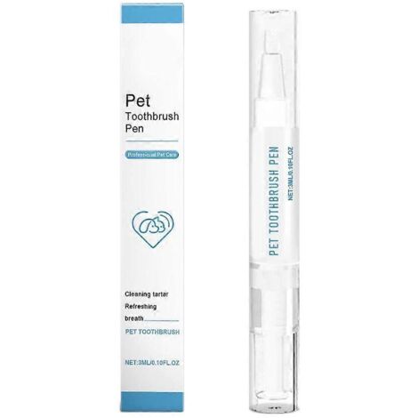Stylo nettoyant pour dents de chien 3 ml, usage quotidien, brosse à dents pour chien, nettoyant pour les soins dentaires (1/4)