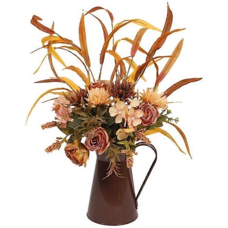 Voici une proposition de titre en français (moins de 190 caractères) :
Plante artificielle feuillage vert en pot métal, décoration idéale pour Thanksgiving, mariage, fête, soirée, intérieur salon (1/4)