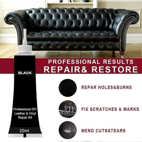 20ml Gel réparation cuir, crème rénovatrice cuir, agent entretien auto, pâte revêtement cuir, conditionneur cuir. (1/4)