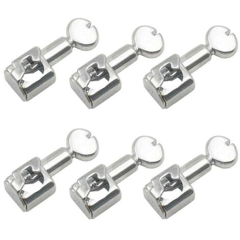 6 aiguilles à coudre métalliques avec pince rotative et vis de serrage pour machine à coudre (lot de 6 pièces) (1/4)