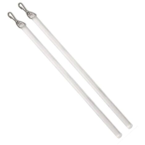1Set de stores acryliques 30 cm pour rideaux, avec crochets faciles stores verticaux (1/4)