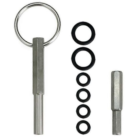 Tête ovale avec bagues pour réparation de machine à café, outil d’entretien pour expresso, accessoire de maintenance compatible cafetière. (1/4)