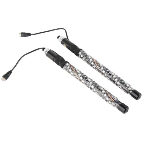 Tige LED 1ft 12-24V 20 Couleurs IP67 Étanche Protection Surcharge Télécommande Antenne Drapeau (1/4)