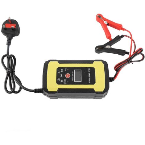 Chargeur et Maintien de Batterie 12V 6A avec Écran LCD, pour Moto, Camion, Tondeuse à Gazon - Entretien Automatique et Sécurisé. (1/4)