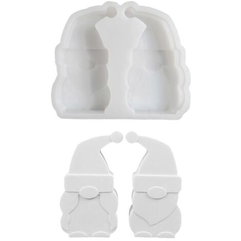 Moule à bougie en silicone forme nain, idéal pour résine époxy, bougie, savon, bonbon, chocolat, moulage créatif maison. (1/4)