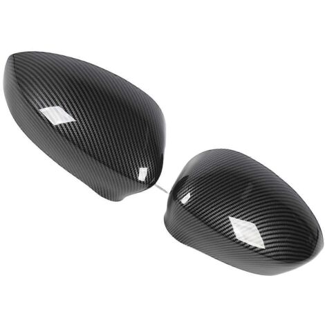 2 Rétroviseurs latéraux avant gauche et droit, coques de remplacement pour Fiat 500 (2007), capots de miroir d'ailes, paire de couvercles de rétroviseur extérieur. (1/4)
