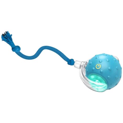Jouet balle interactive pour chat, balle roulante automatique avec 3 vitesses réglables pour chats d'intérieur, capteur de mouvement, stimulation ludique pour félins. (1/4)